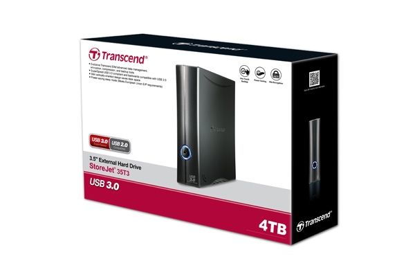 Твърд диск Transcend 4TB StoreJet 3.5T3, Portable HDD, USB 3.1