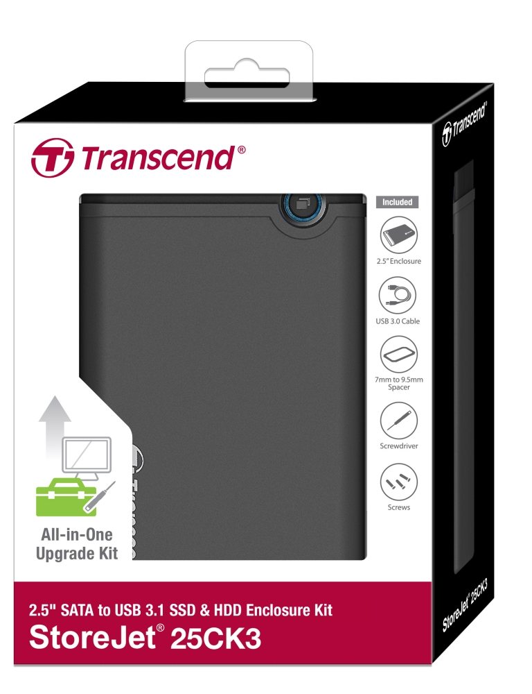 Кутия за твърд диск Transcend 0GB StoreJet2.5