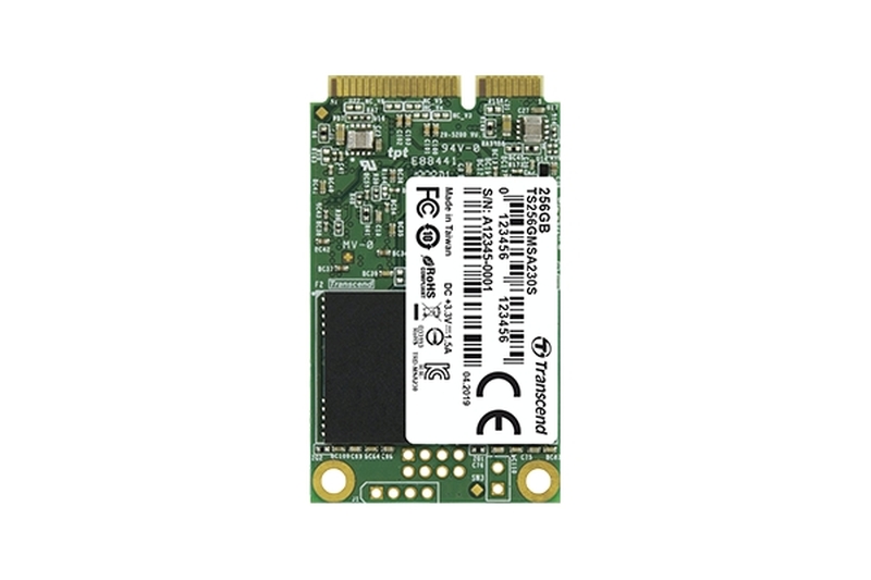 Internal SSD Transcend 256GB, mSATA SSD, SATA3, 3D TLC