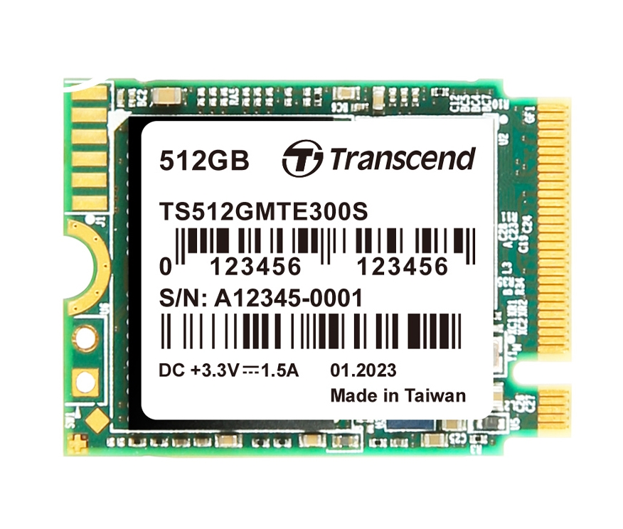 Вътрешно SSD Transcend 512GB, M.2 2230, PCIe Gen3x4