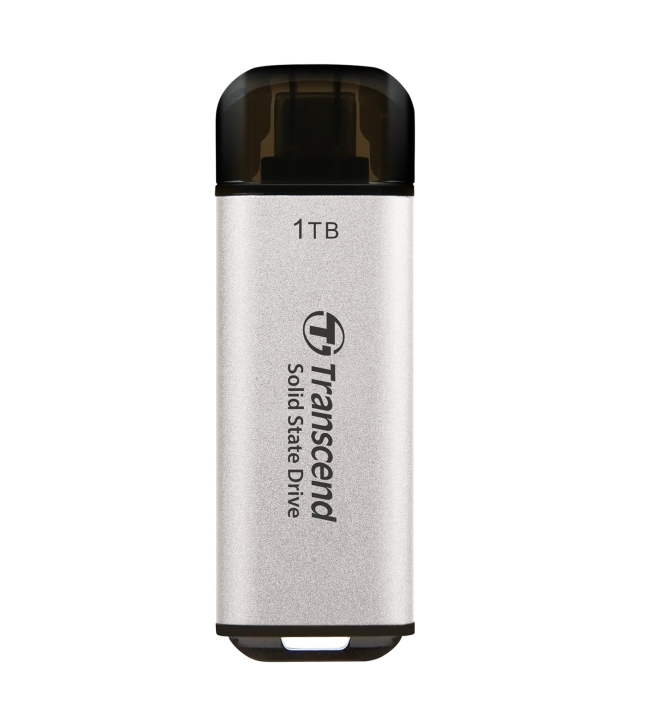 Външно SSD Transcend 1TB, USB ESD300S, USB 10Gbps, Type C, Silver