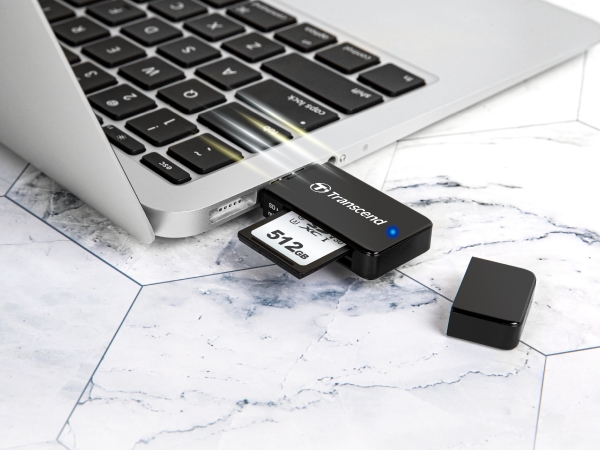 Четец за карти Transcend USB 3.0/3.1 Gen 1, Black