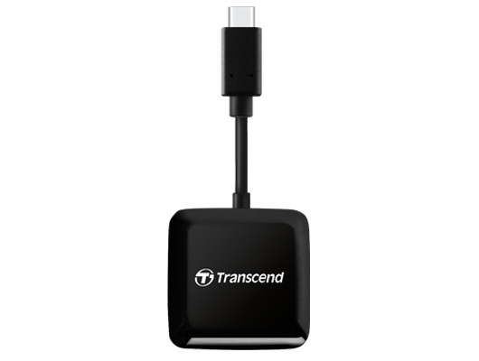 Четец за карти Transcend USB 3.2 Gen 1, Black, Type C