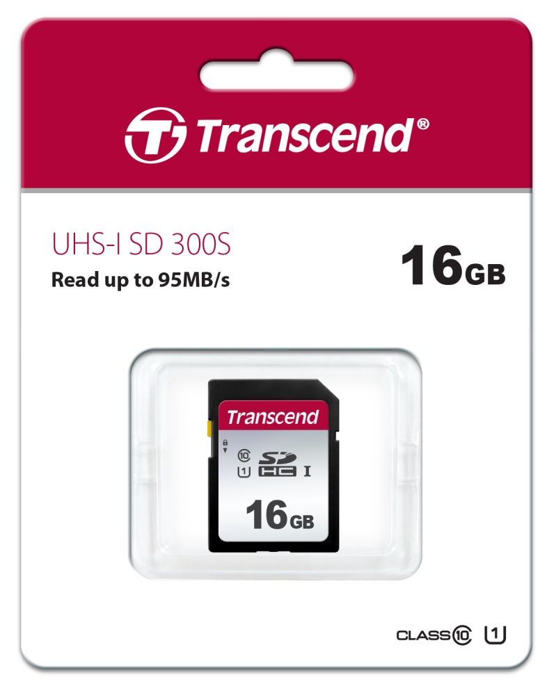 Memory transcend 16gb sd card uhs-i u1