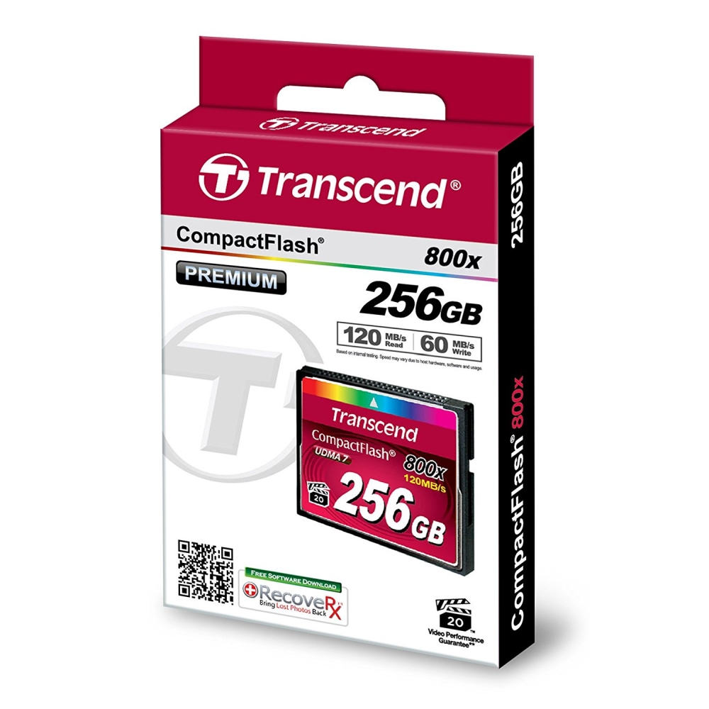 Карта памет Transcend 256GB CF Card (800x)