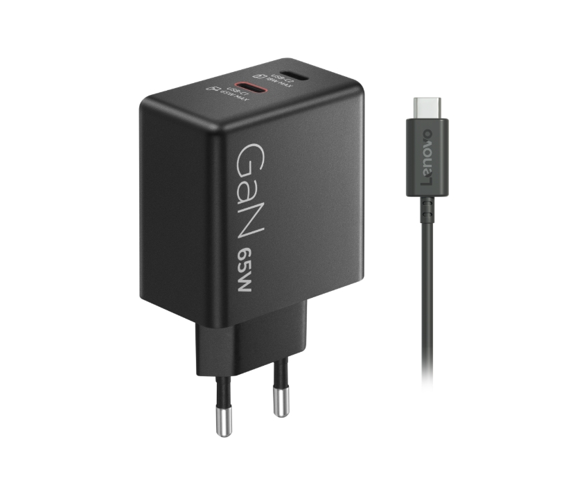 Lenovo Dual USB‑C 65W GaN зарядно