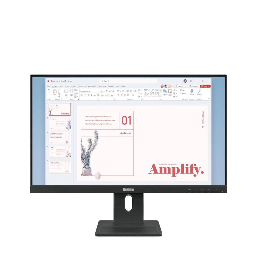 Монитор Lenovo ThinkVision E24-40 23.8 IPS WLED FHD с регулируема стойка