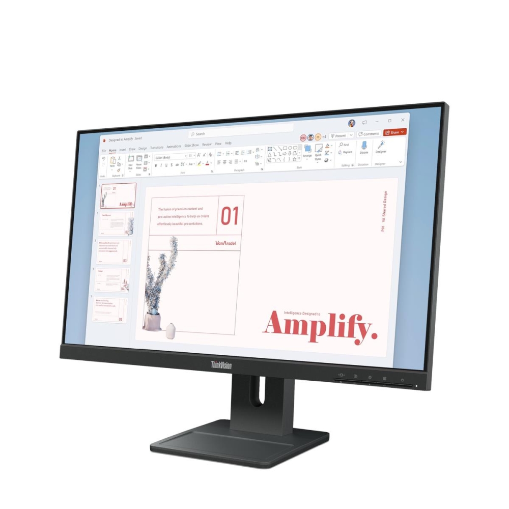 Монитор Lenovo ThinkVision E24-40 23.8 IPS WLED FHD с регулируема стойка