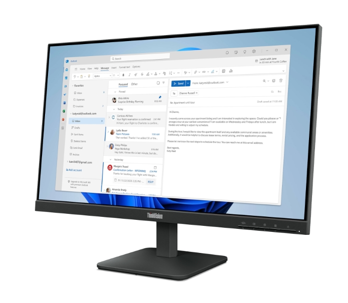 Монитор Lenovo ThinkVision S24-4e 23.8 IPS WLED FHD 100Hz 4ms HDMI VGA Tilt