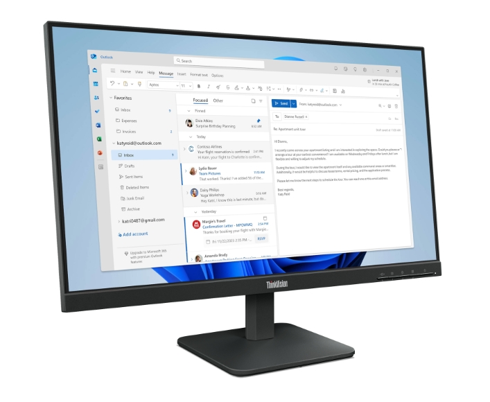 Монитор Lenovo ThinkVision S24-4e 23.8 IPS WLED FHD 100Hz 4ms HDMI VGA Tilt