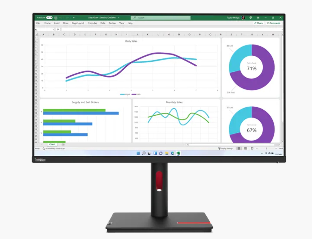 Monitor Lenovo ThinkVision T32h-30 315 IPS WLED 2560x1440 60Hz USB-C Black