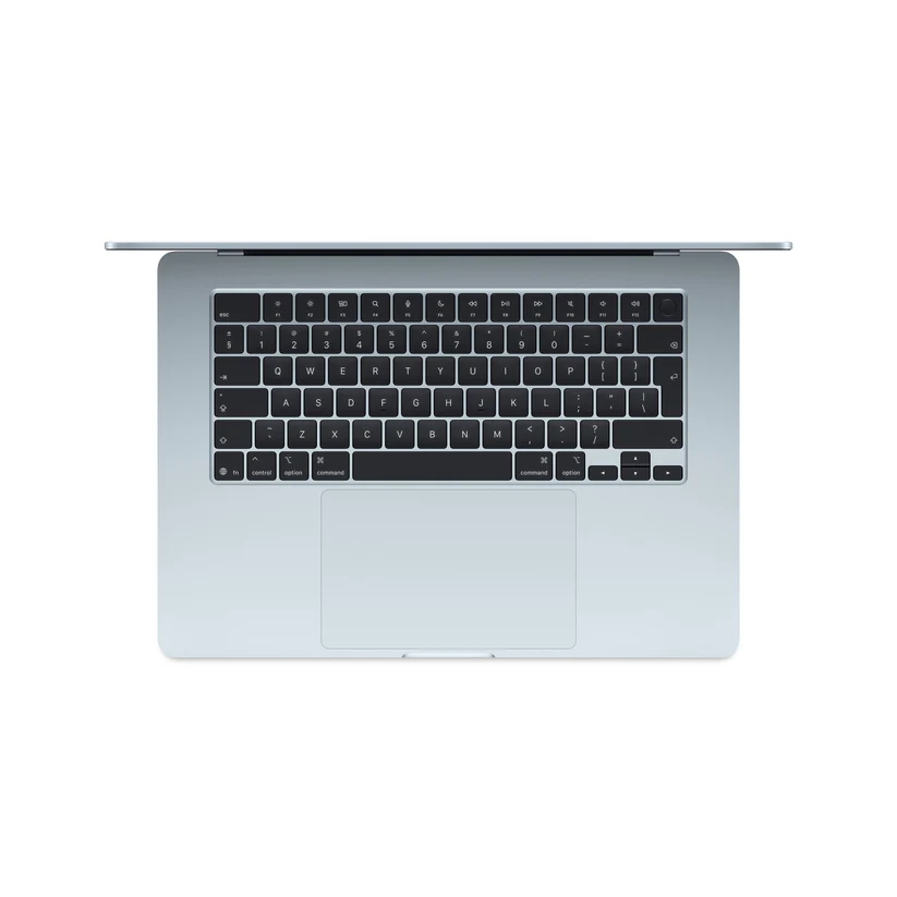 Лаптоп Apple MacBook Air 15.3 M5 10‑ядрен CPU/10‑ядрен GPU 24GB 1TB SSD Sky Blue