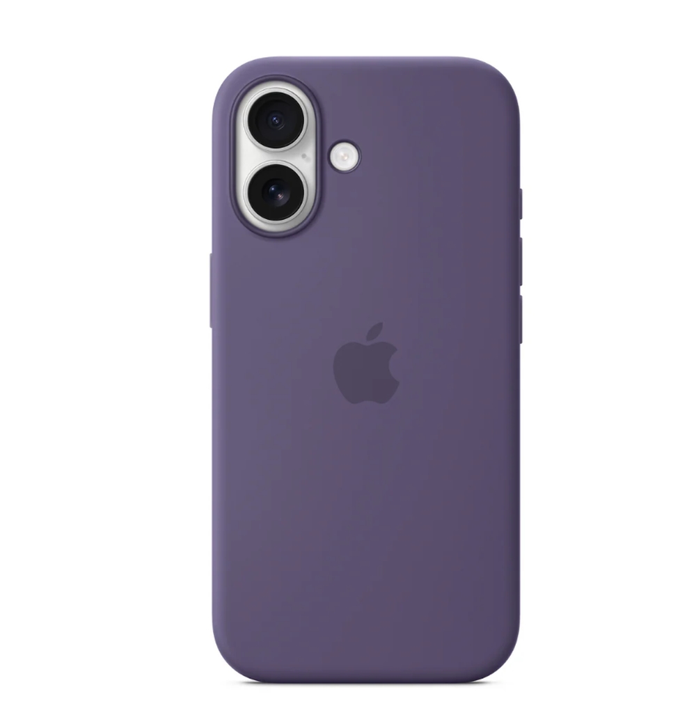 Apple iPhone 17 силиконов калъф с MagSafe Purple Fog