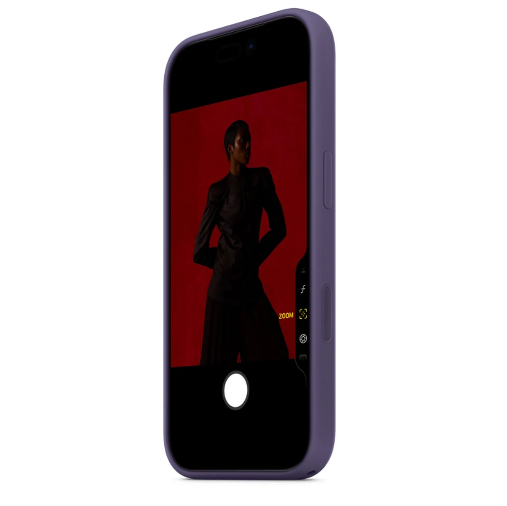 Apple iPhone 17 Pro силиконов калъф с MagSafe Purple Fog