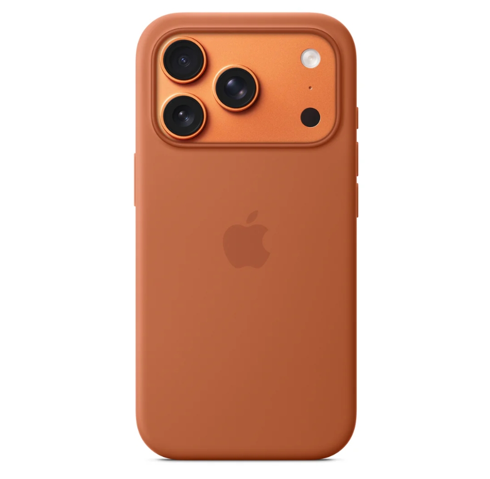 Apple iPhone 17 Pro силиконов калъф с MagSafe Terra Cotta
