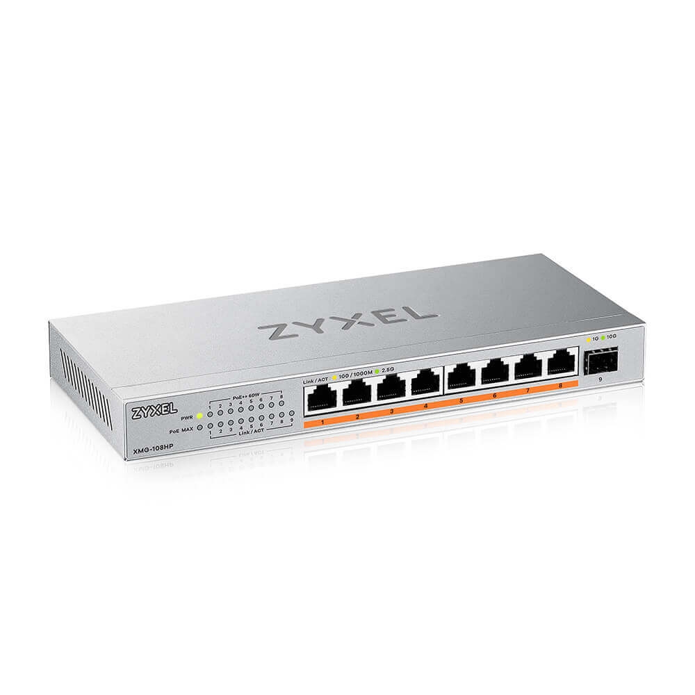 Суич ZyXEL XMG-108 8 Ports 2,5G + 1 SFP+ 8 ports