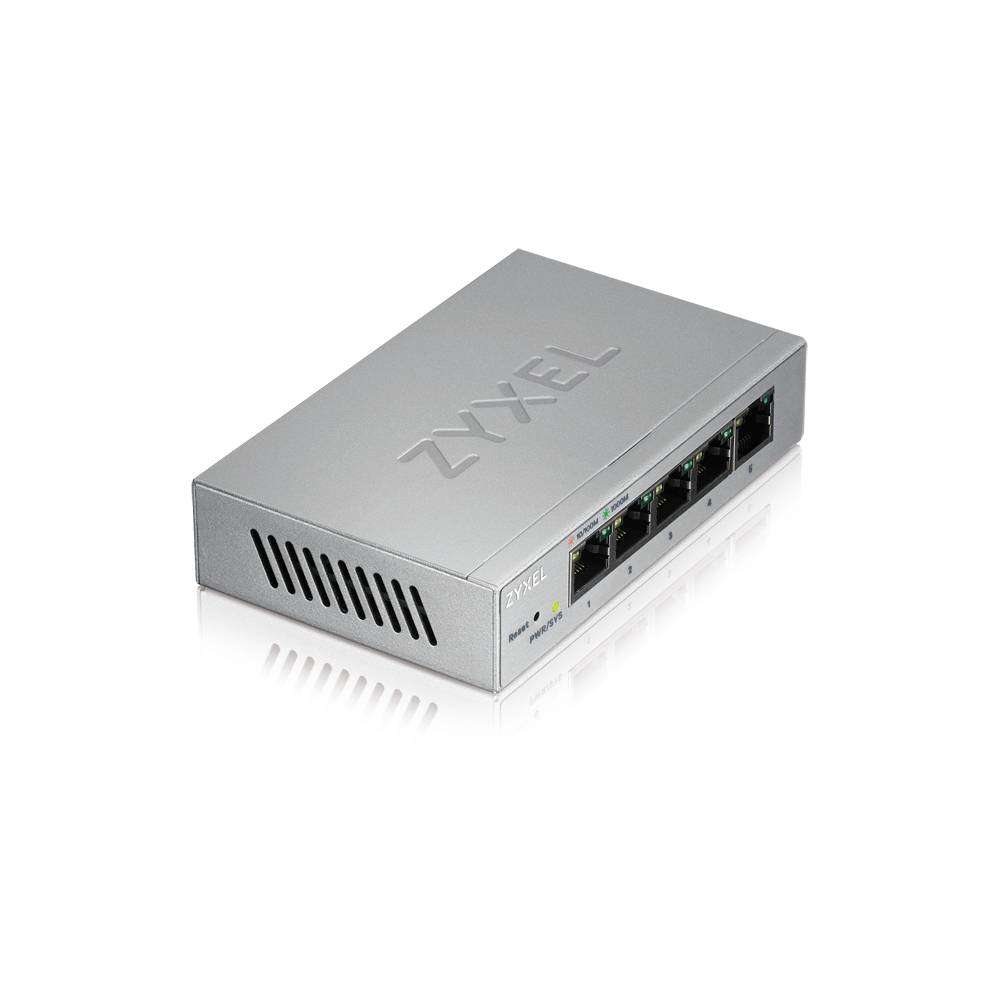 Суич ZyXEL GS1200-5, 5 Port Gigabit web managed Switch