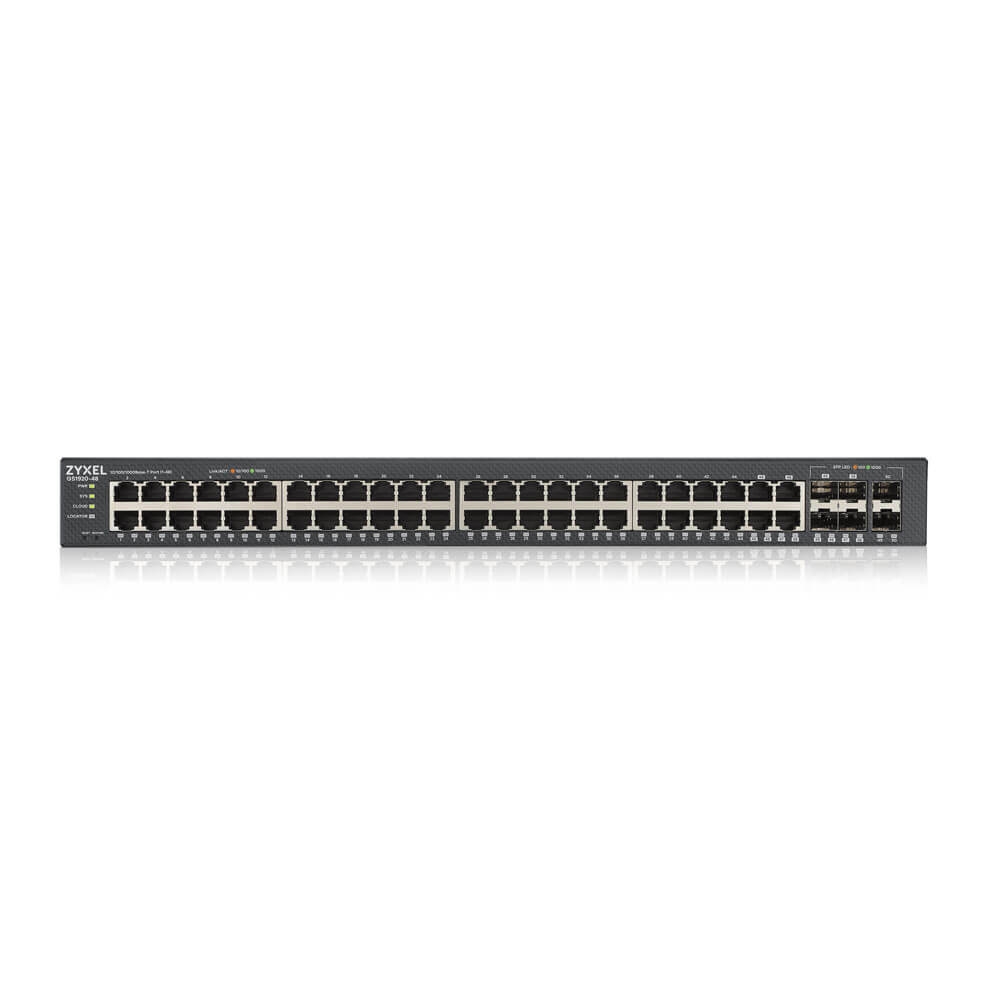 Суич ZyXEL GS1920-48v2, 50 Port Smart Managed
