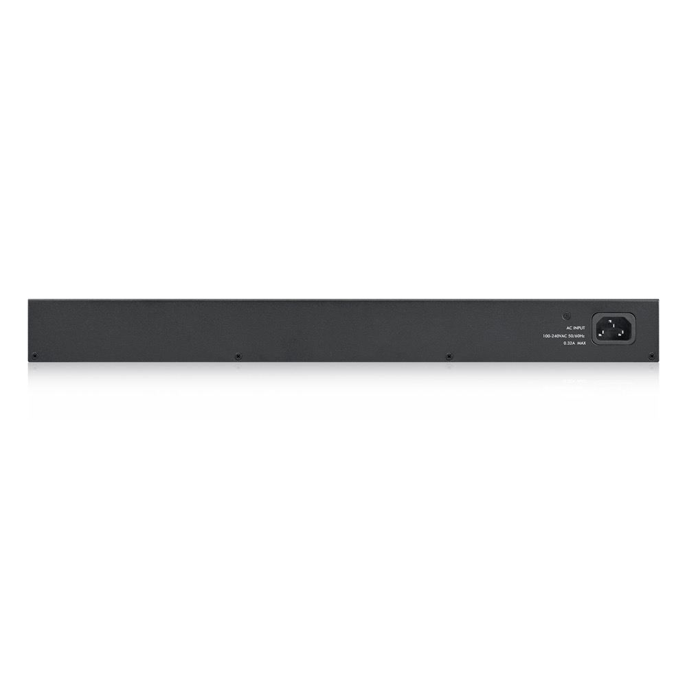 Суич ZyXEL GS1900-24 v2, 24-port GbE L2 Smart, rackmount, fanless
