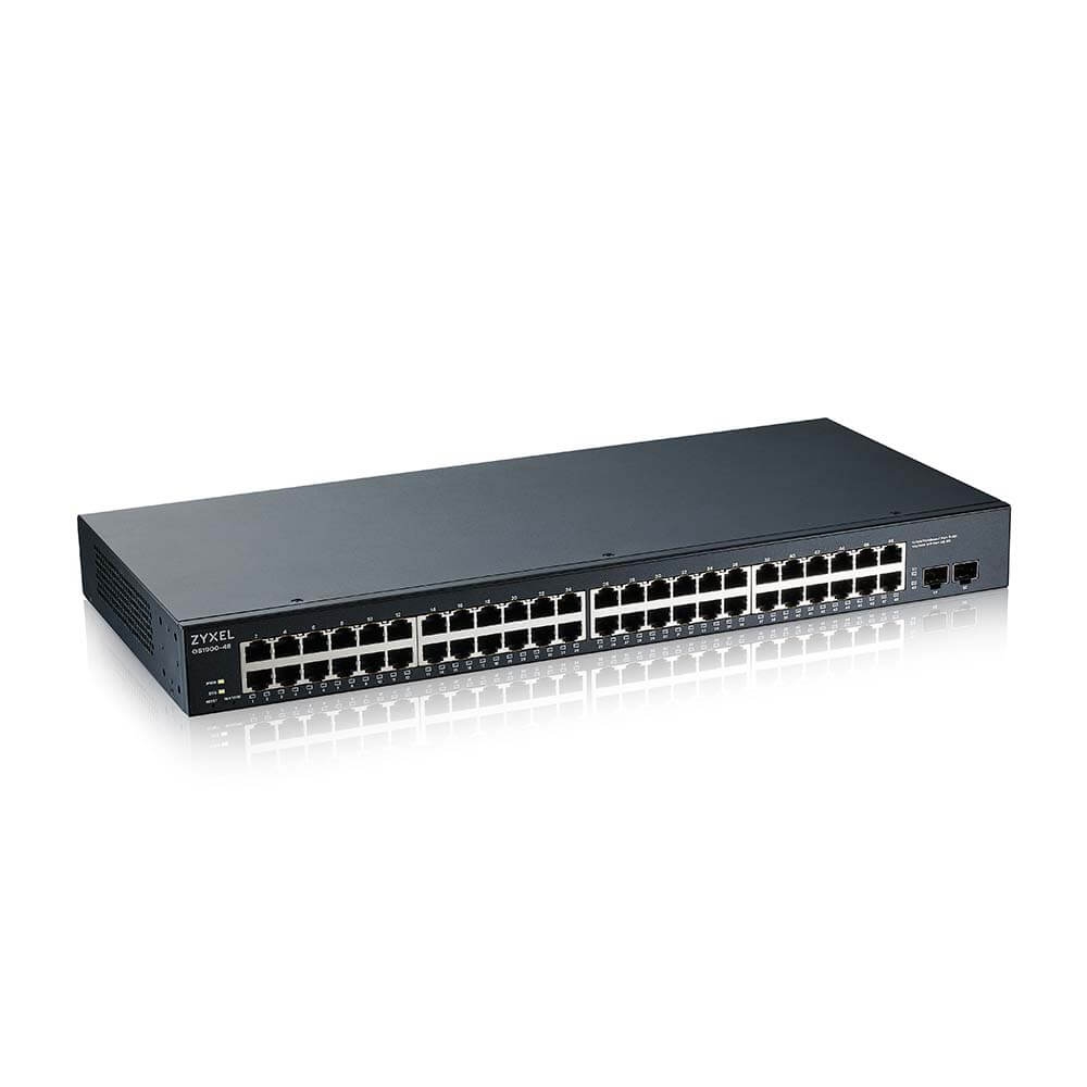 Суич Zyxel GS1900-48 v2, 48-port GbE L2 Smart