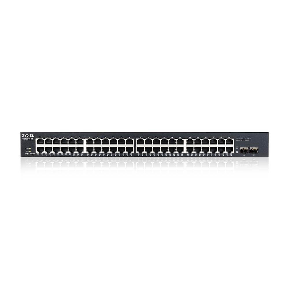 Суич Zyxel GS1900-48 v2, 48-port GbE L2 Smart