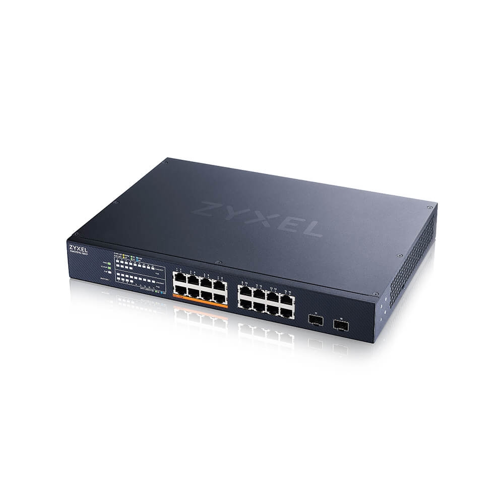 Switch ZyXEL XMG1915-18EP, 16-port 2.5GbE, 2 SFP+, 8 x PoE++ 180W  Smart