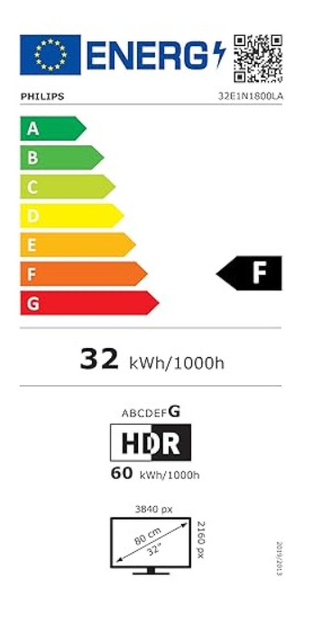 Монитор Philips 32E1N1800LA 31.5 VA WLED 3840x2160