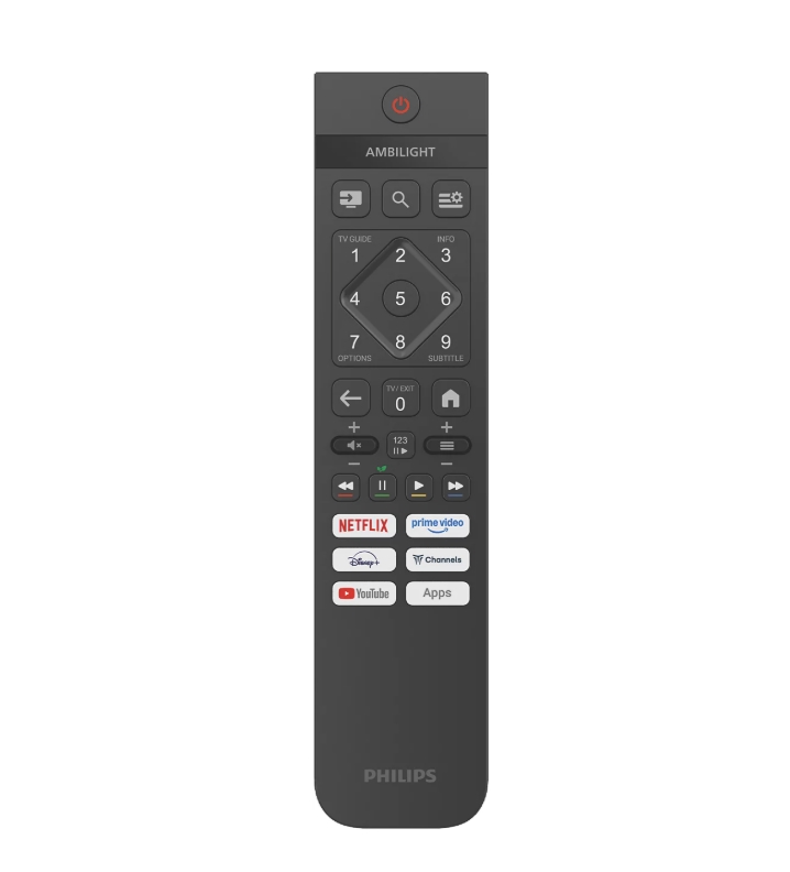 Телевизор Philips 40PQS6901/12, 40 QLED FHD, Ambilight 3‑страни, Pixel Plus HD, HDR10, HLG, Titan OS, 3x HDMI, 2x USB, Wi‑Fi, черен