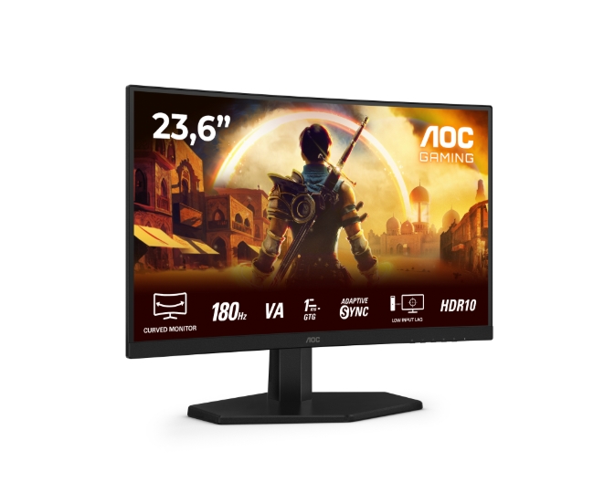 Monitor AOC C24G42E 236 VA Curved 1500R WLED 1920x1080 180Hz 4ms GtG 05ms MPRT