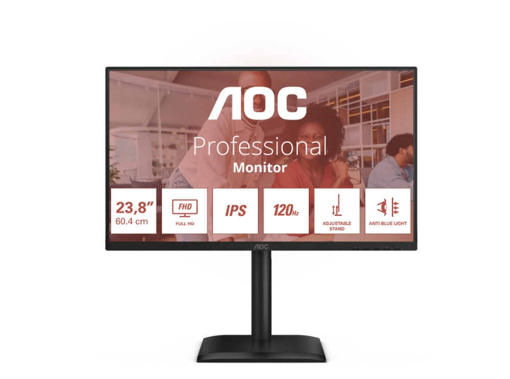 Монитор AOC 24E4U 23.8 IPS WLED Full HD 1920x1080 120Hz 4ms D-SUB HDMI USB Hub