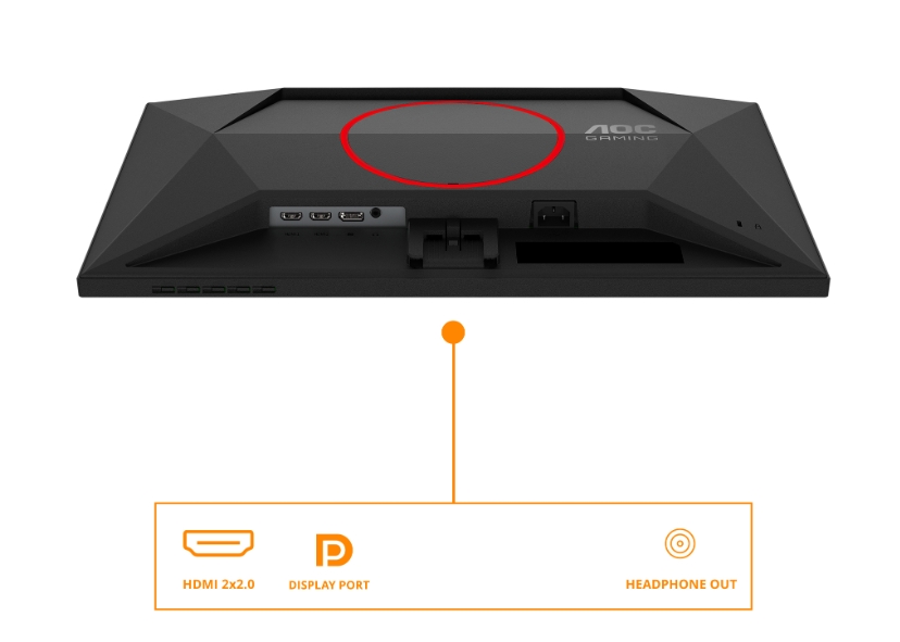 Монитор AOC 24G4ZR, 23.8 Fast IPS, FHD, 260Hz OC/240Hz, 1 ms GTG, 0.3 ms MPRT, Adaptive Sync, HDMI, DPaoc+2