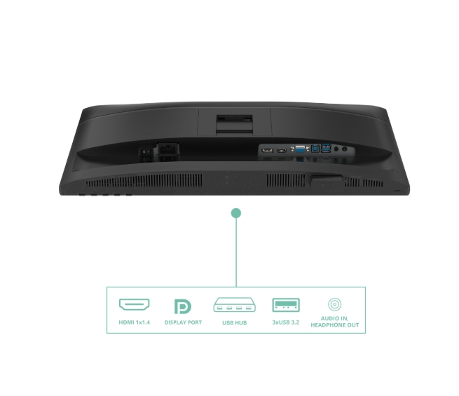Монитор AOC 24P4U, 23.8 IPS, FHD, 120Hz, 4 ms GTG, Adaptive Sync, високоговорители, HDMI, DP, USB hubaoc