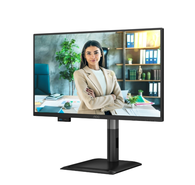 Монитор AOC 24P4U, 23.8 IPS, FHD, 120Hz, 4 ms GTG, Adaptive Sync, високоговорители, HDMI, DP, USB hubaoc