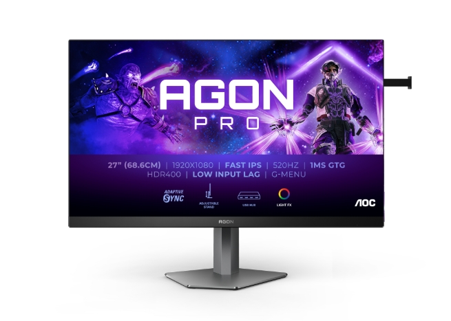 Монитор AOC AG276FK 27 Fast IPS WLED FHD, адаптивен синхрон