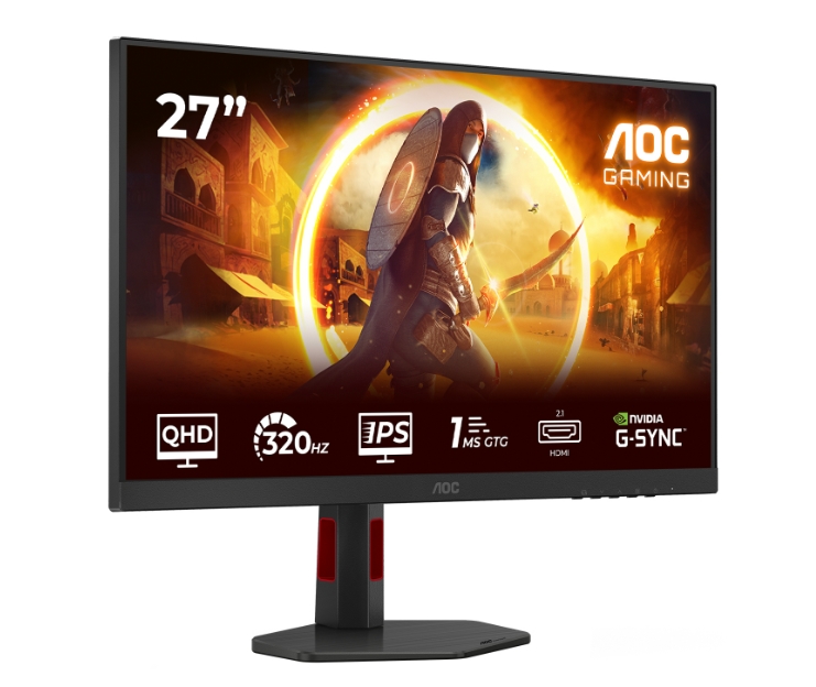 Монитор AOC Q27G4SRU 27 Fast IPS 1440p 320Hz 1ms 2xHDMI DP USB Hub