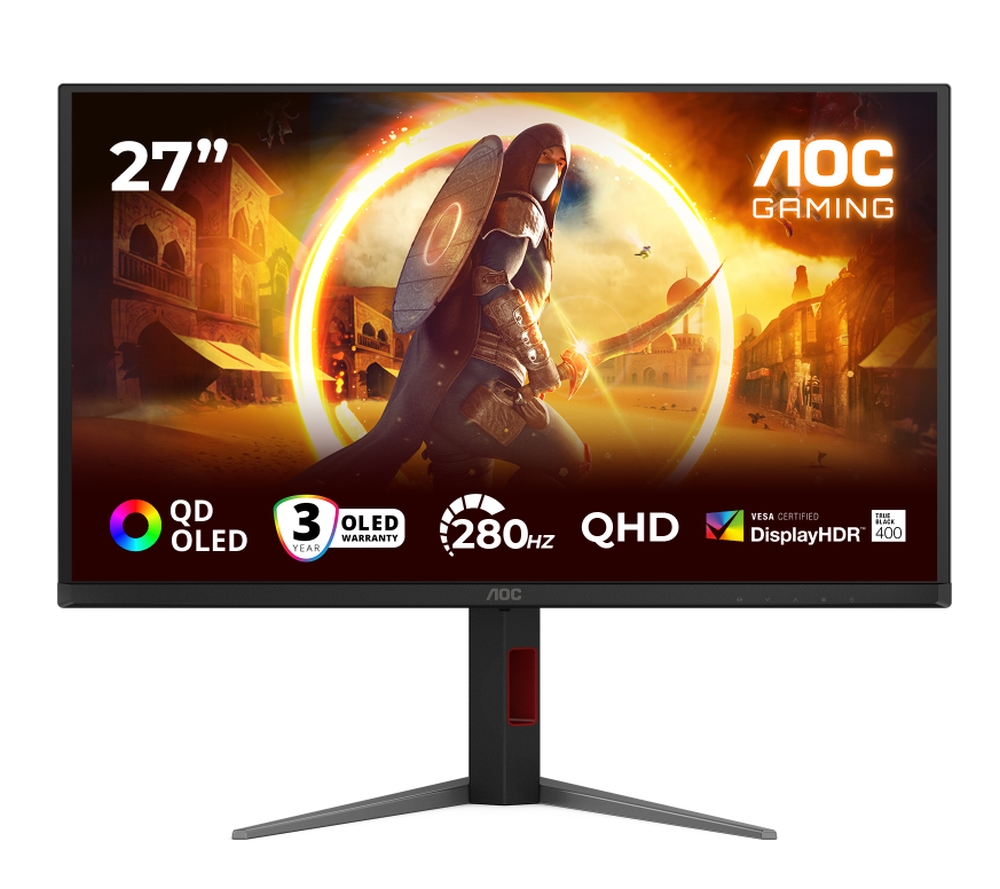 Монитор AOC Q27G4ZD 27 QD‑OLED 1440p 280Hz 0.03ms 2xHDMI DP USB Hub