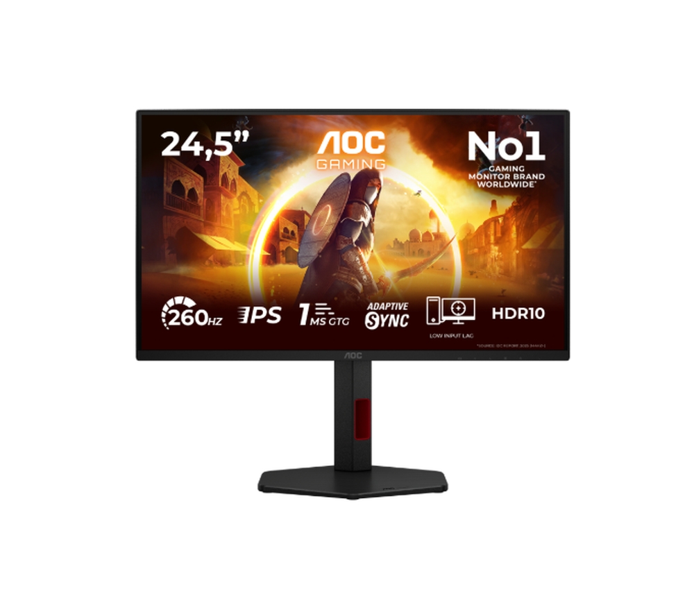 Monitor AOC 25G4ZR, 24.5 Fast IPS, FHD, 260Hz OC/240Hz, 1 ms GTG, Adaptive Sync, HDMI, DPaoc