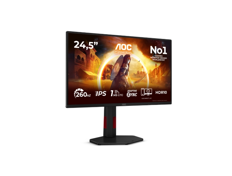 Monitor AOC 25G4ZR, 24.5 Fast IPS, FHD, 260Hz OC/240Hz, 1 ms GTG, Adaptive Sync, HDMI, DPaoc