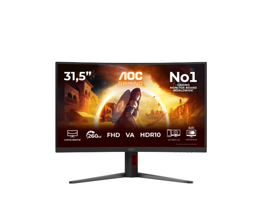 Monitor AOC C32G4Z, 31.5, Curved VA, FHD, 260Hz OC, 1ms, Adaptive Sync, HDMI, DP