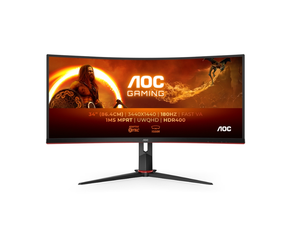 Монитор AOC CU34G2XP/BK 34 Curved 1500R VA WLED, 3440x1440