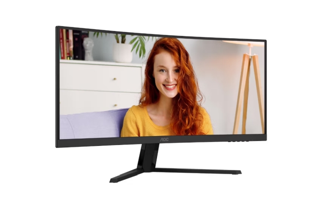 Monitor AOC CU34B3E, 34, Curved VA, WQHD, 120Hz, 4ms, Adaptive Sync, HDMI, DP