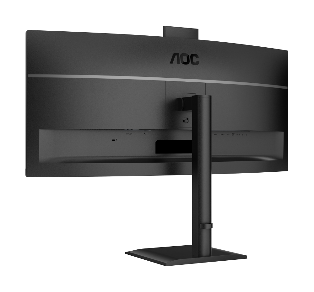 Монитор AOC CU34E4CW, 34, Curved VA, WQHD, 120Hz, 4ms, Webcam 5MP, USB Hub, KVM, RJ45, HDMI, DP