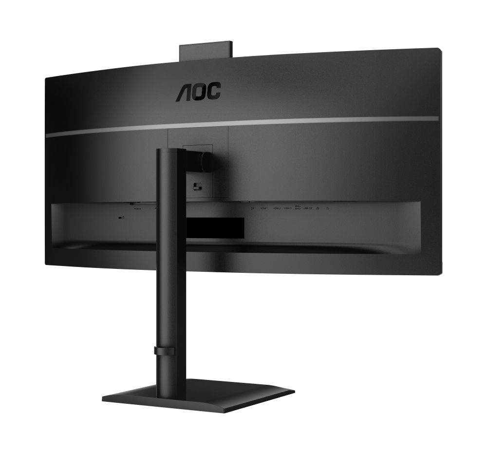 Монитор AOC CU34E4CW, 34, Curved VA, WQHD, 120Hz, 4ms, Webcam 5MP, USB Hub, KVM, RJ45, HDMI, DP