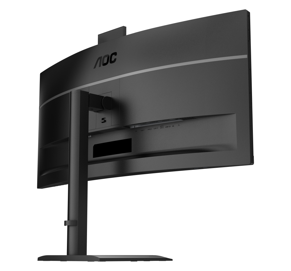 Монитор AOC CU34E4CW, 34, Curved VA, WQHD, 120Hz, 4ms, Webcam 5MP, USB Hub, KVM, RJ45, HDMI, DP
