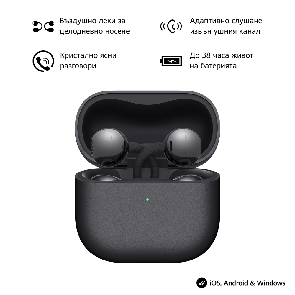 Huawei FreeClip 2 Robin‑T10 Black Earbuds