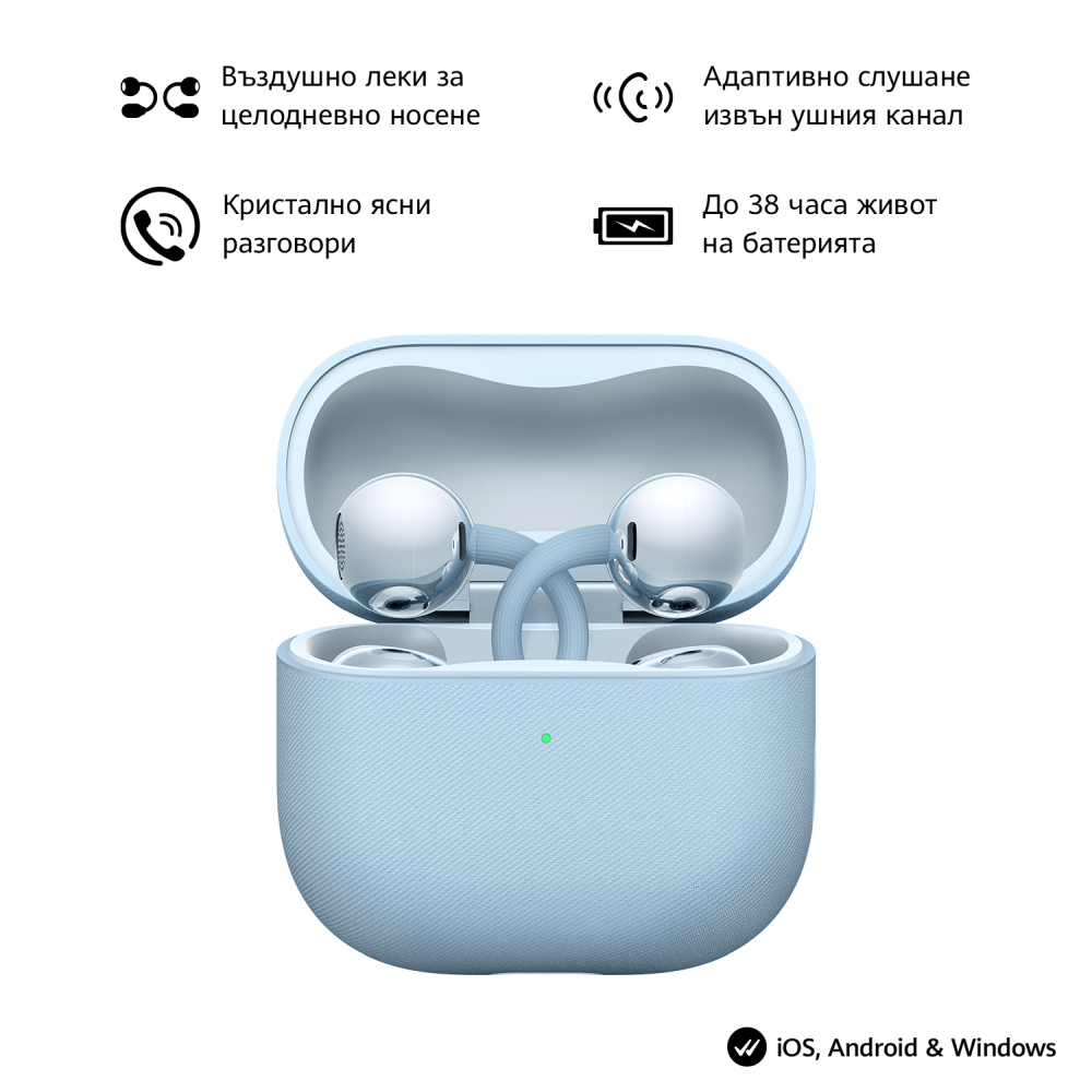 Слушалки Huawei FreeClip 2 Robin‑T10 Blue