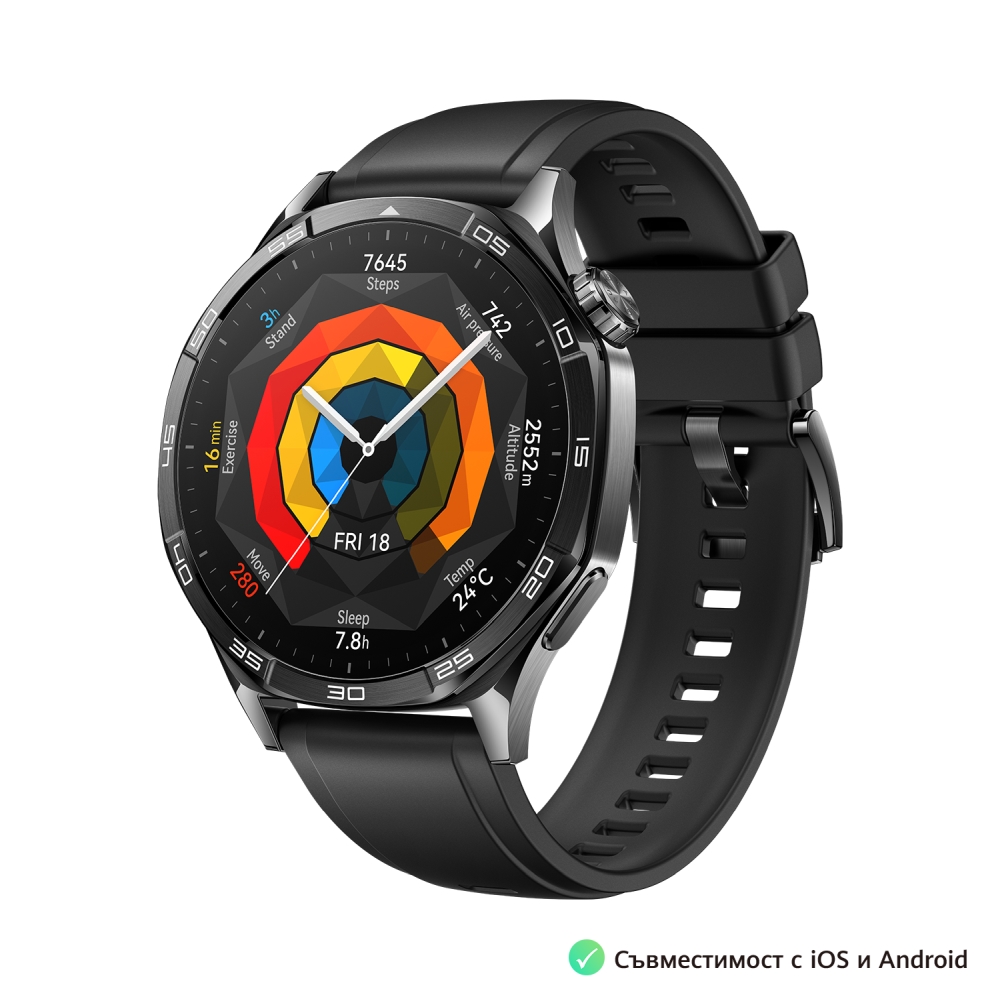 Smartwatch Huawei Watch GT5 Vili-B19F, Black Flu