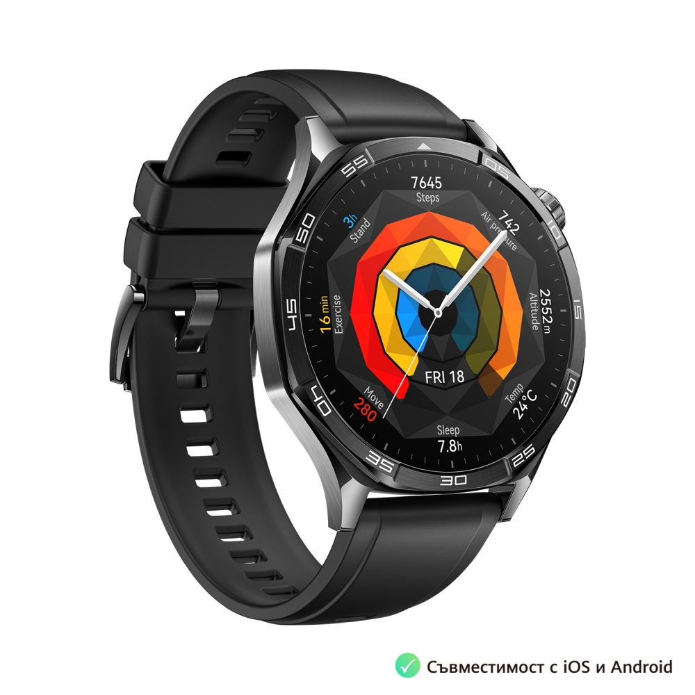 Smartwatch Huawei Watch GT5 Vili-B19F, Black Flu