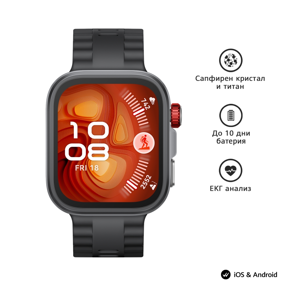 Смарт часовник Huawei Watch Fit 4 Pro Seiya-B29F черен