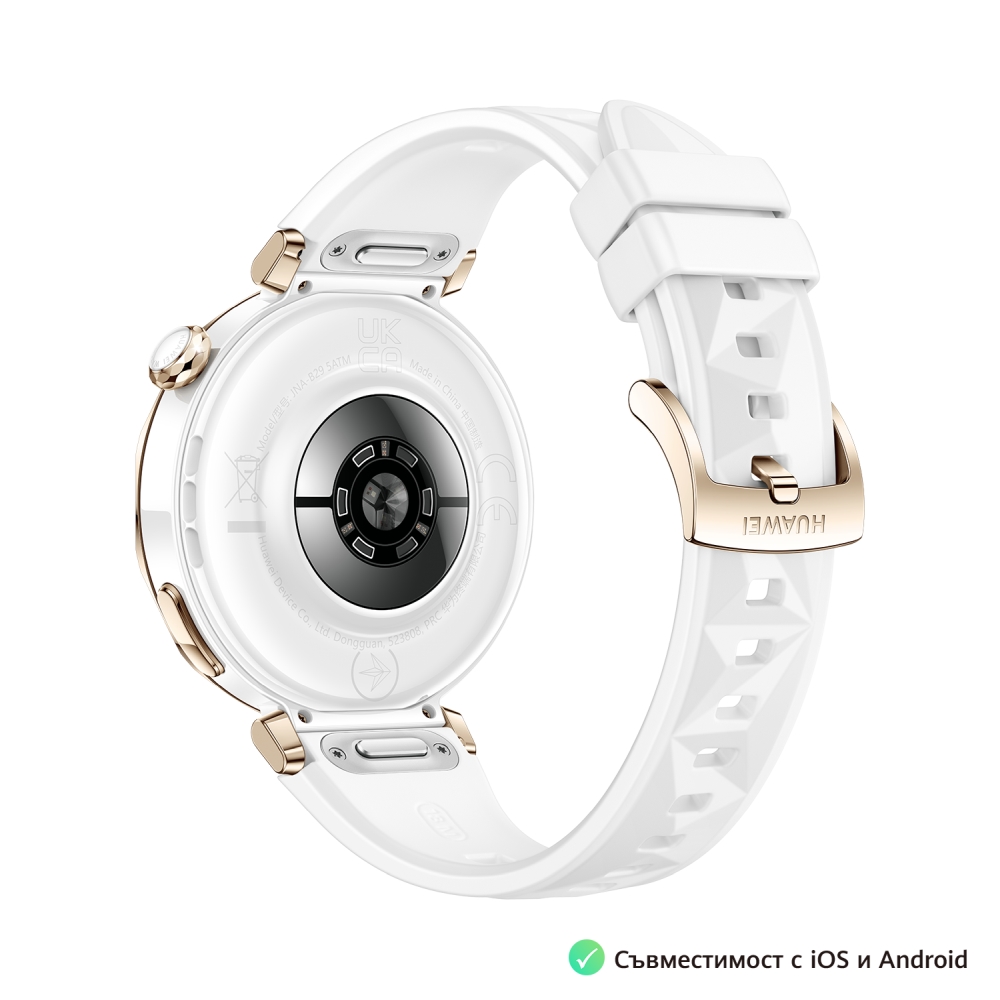 Смарт часовник Huawei Watch GT5 Pro Jana‑B29F 1.32 AMOLED бял флуороеластомер + Huawei FreeBuds SE 3